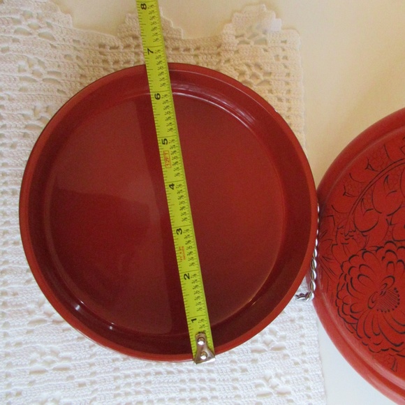 Authentic Japanese hand painted Lacquer Box with lid - Picture 6 of 9
